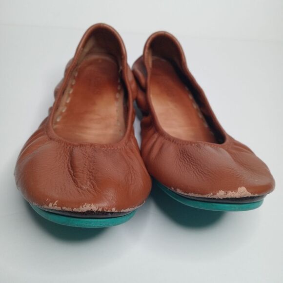 Tieks Chestnut Brown Leather Ballet Flats Womens Size 9 - Picture 7 of 7